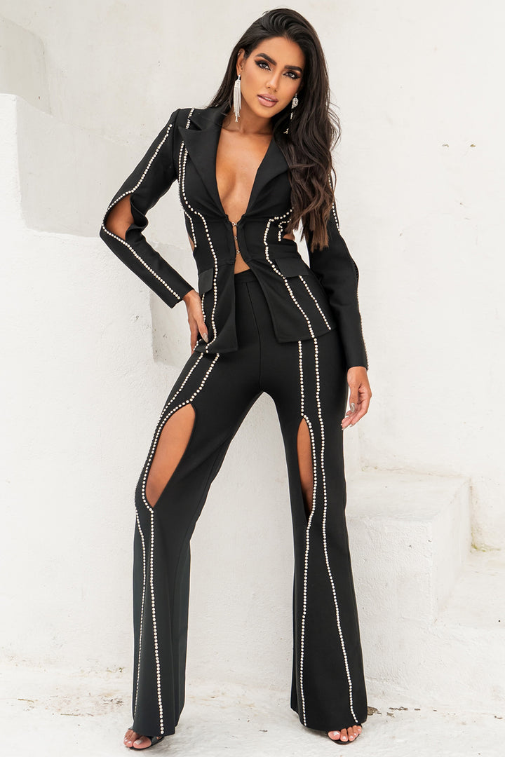 Sesidy Gabriela Black Fashion Suit in Black