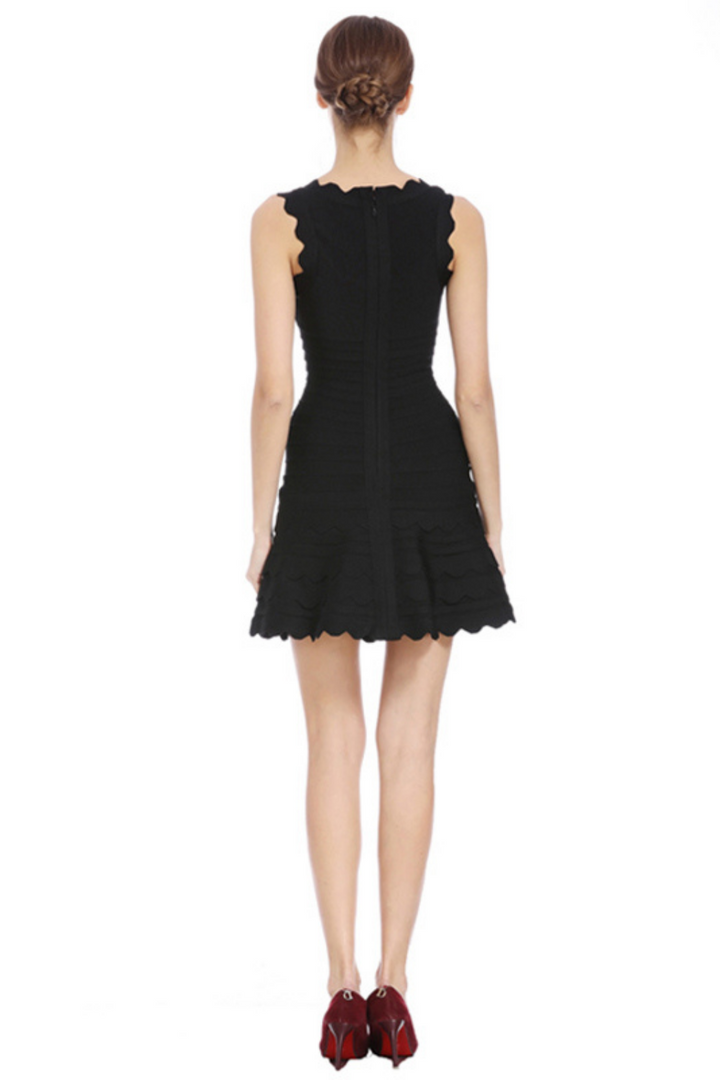 Sesidy-Violeta Layered A-Line Bodycon Dress-Women's Clothing Online Store