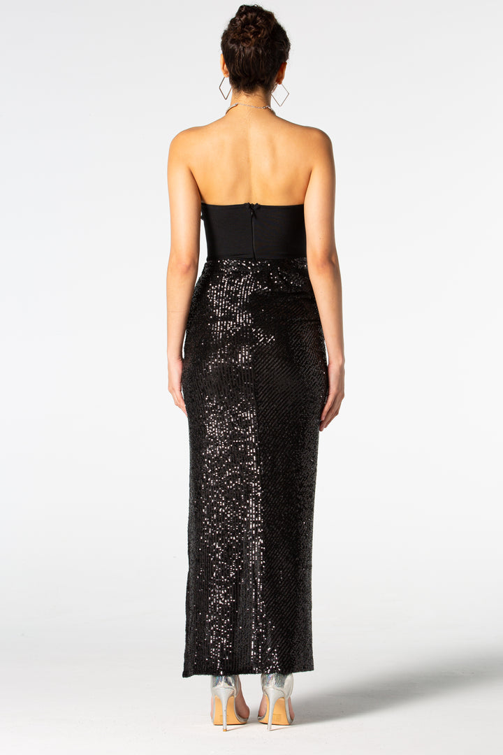 Sesidy Soraya Black Two Piece Set in Black