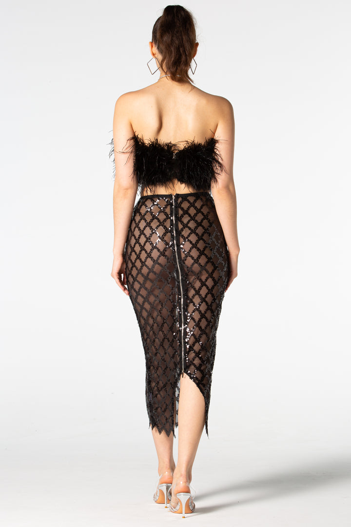Sesidy-Annika Black Two-Piece Set-Women's Clothing Online Store