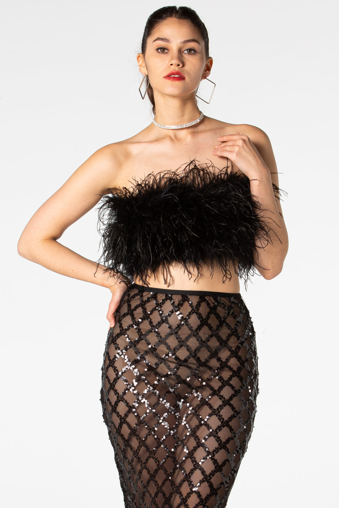 Sesidy-Annika Black Two-Piece Set-Women's Clothing Online Store
