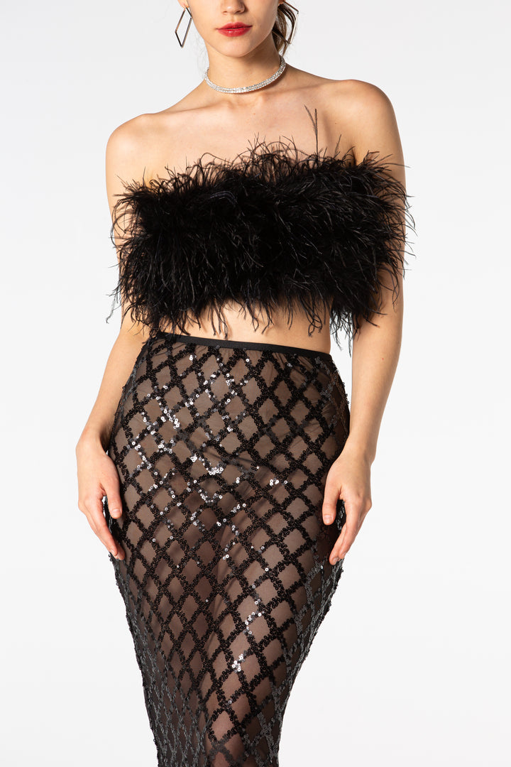 Sesidy-Annika Black Two-Piece Set-Women's Clothing Online Store