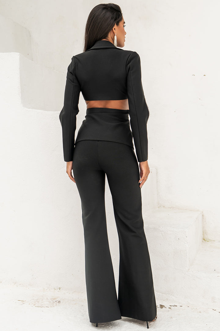 Sesidy Gabriela Black Fashion Suit in Black