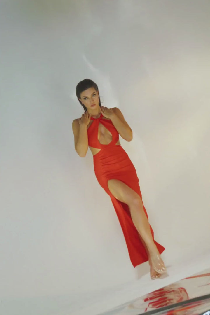 Rebekah Hot Red Dress