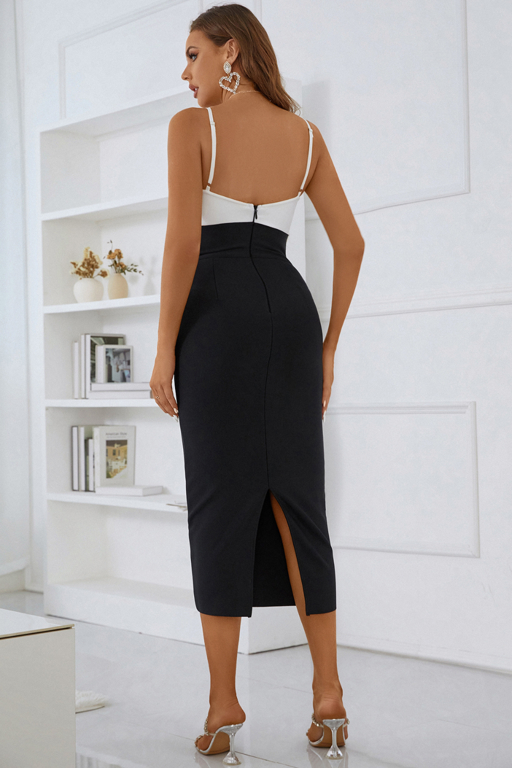 Sesidy-Akina Cut Out Midi Dress-Women's Clothing Online Store