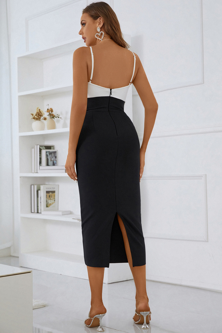 Sesidy-Akina Cut Out Midi Dress-Women's Clothing Online Store