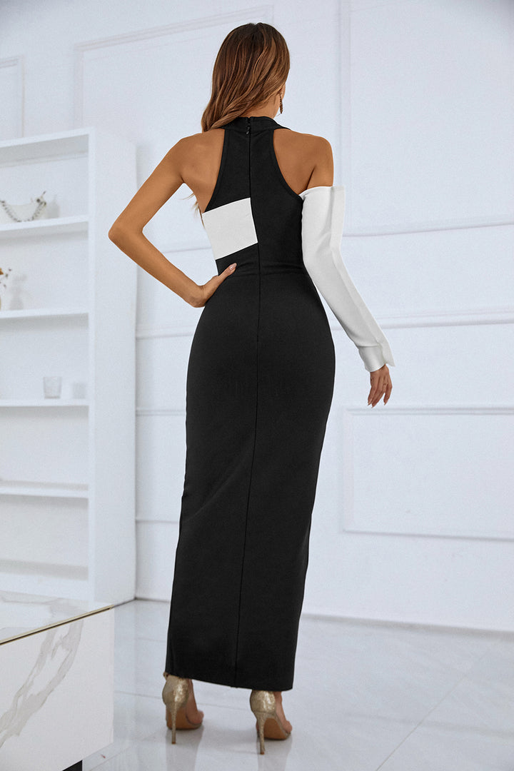 Sesidy-Cicelia One Sleeve Maxi Dress-Women's Clothing Online Store