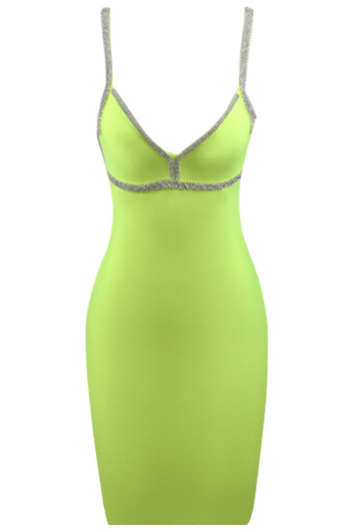 Sesidy Reese Mini Bodycon Dress in Green